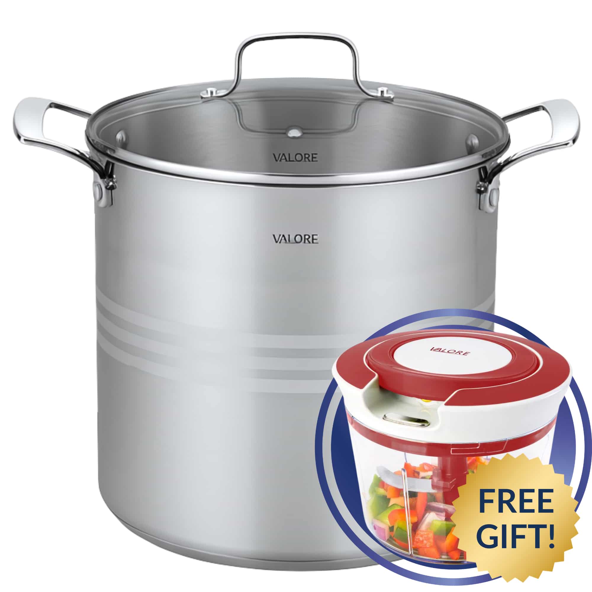 Image of Valore 30 Qt Stock Pot + Free Gift (Lynette)