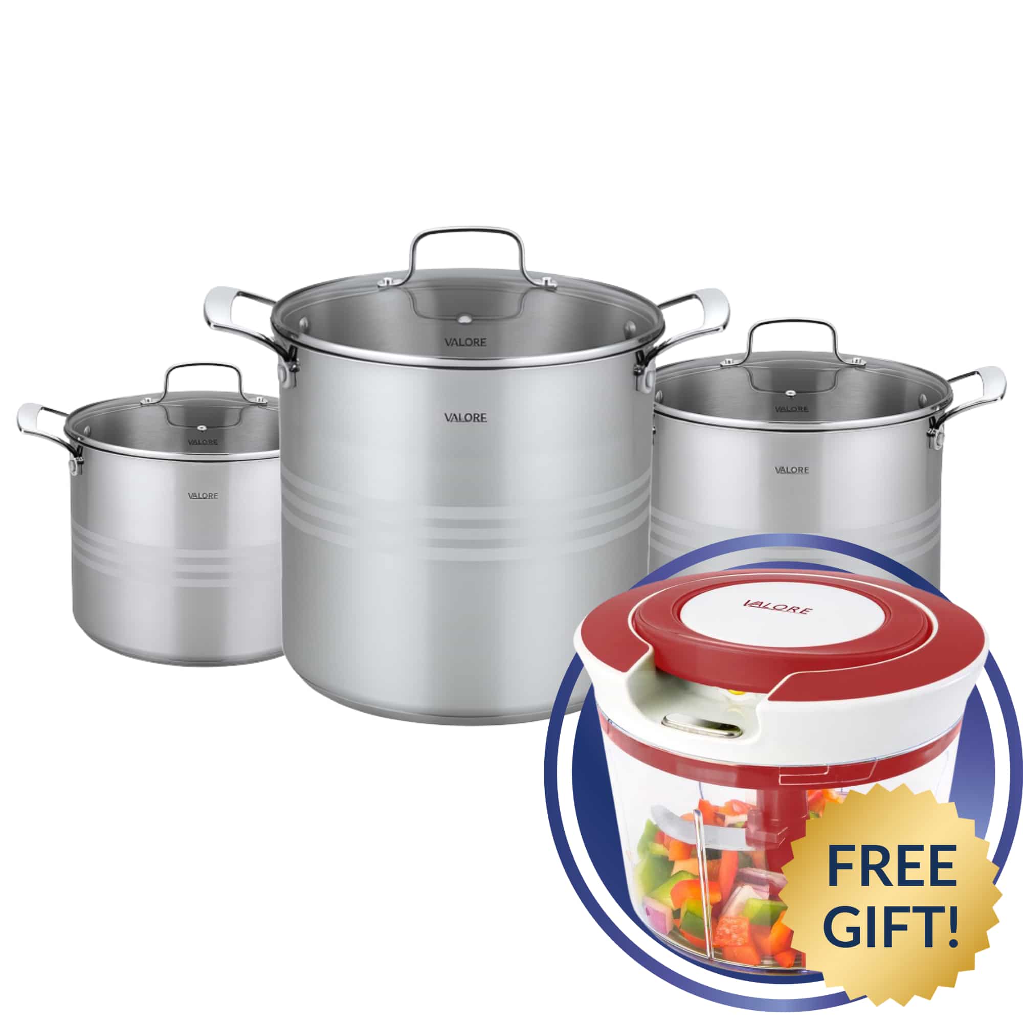 Image of Valore Stock Pot Set + Free Gift (Lynette)